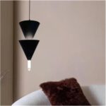 Lustre Vertical Multicouche Conique Nordique pour Chambre à Coucher, Hall, Magasin, éclairage LED, Lampe à Suspension Industrielle – Image 4