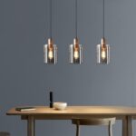 Américain Rétro Pendentif Lumière Verre Suspendu Lampes Designer Atmosphère E27 Lustre Abat-Jour – Image 4