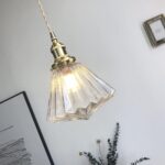 Luminaires de conception moderne Suspension en forme de diamant pour table à manger E26 Prise en laiton Hauteur réglable Ambre Plafonnier Lustre – Image 3