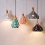 Plafonnier à éclairage géométrique, lampe suspendue moderne, luminaire suspendu encastré520 – Image 5