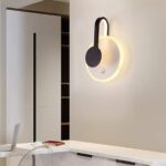 Applique Murale Moderne Intérieur LED  Applique Murale Pendule Design Éclairage Mural Rond Spots Muraux Blanc Chaud – Image 4