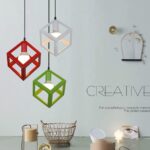 Nordique Moderne Suspension Luminaire En Fer Forgé Polygone Minimaliste Cage Pyramide Lustre Moderne Industrielle Edison Luminaire Suspension En Métal – Image 3