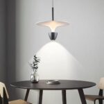 Luminaire de plafond moderne nordique, luminaire suspendu créatif UFO LED lumière minimaliste luminaires suspendus – Image 4