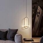 Plafonnier Suspendu Minimaliste Nordique, Éclairage Suspendu Moderne, Lumière Changement Tricolore 21W LED Suspension – Image 3