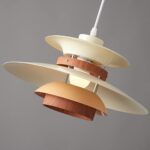 Lampe à suspension UFO créative avec finition en bois avec cordon réglable Present – Image 2