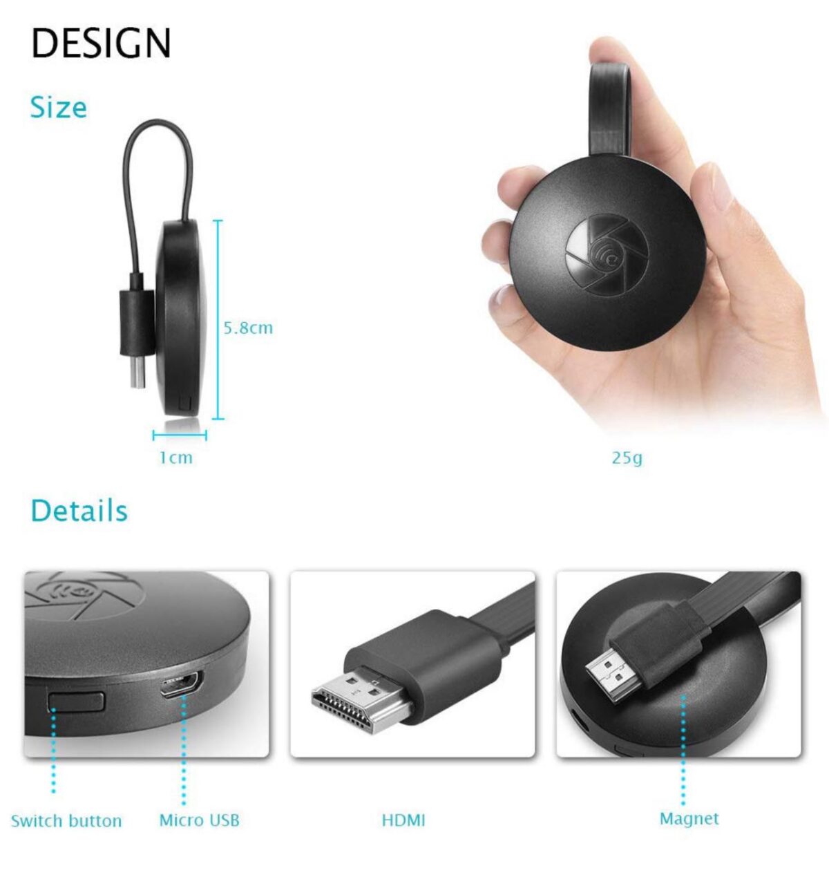 SmartSee – Récepteur HDMI Sans Fil 4K  Affichage Miroir Ultra-Fluide pour iOS, Android, Windows & macOS – Image 3