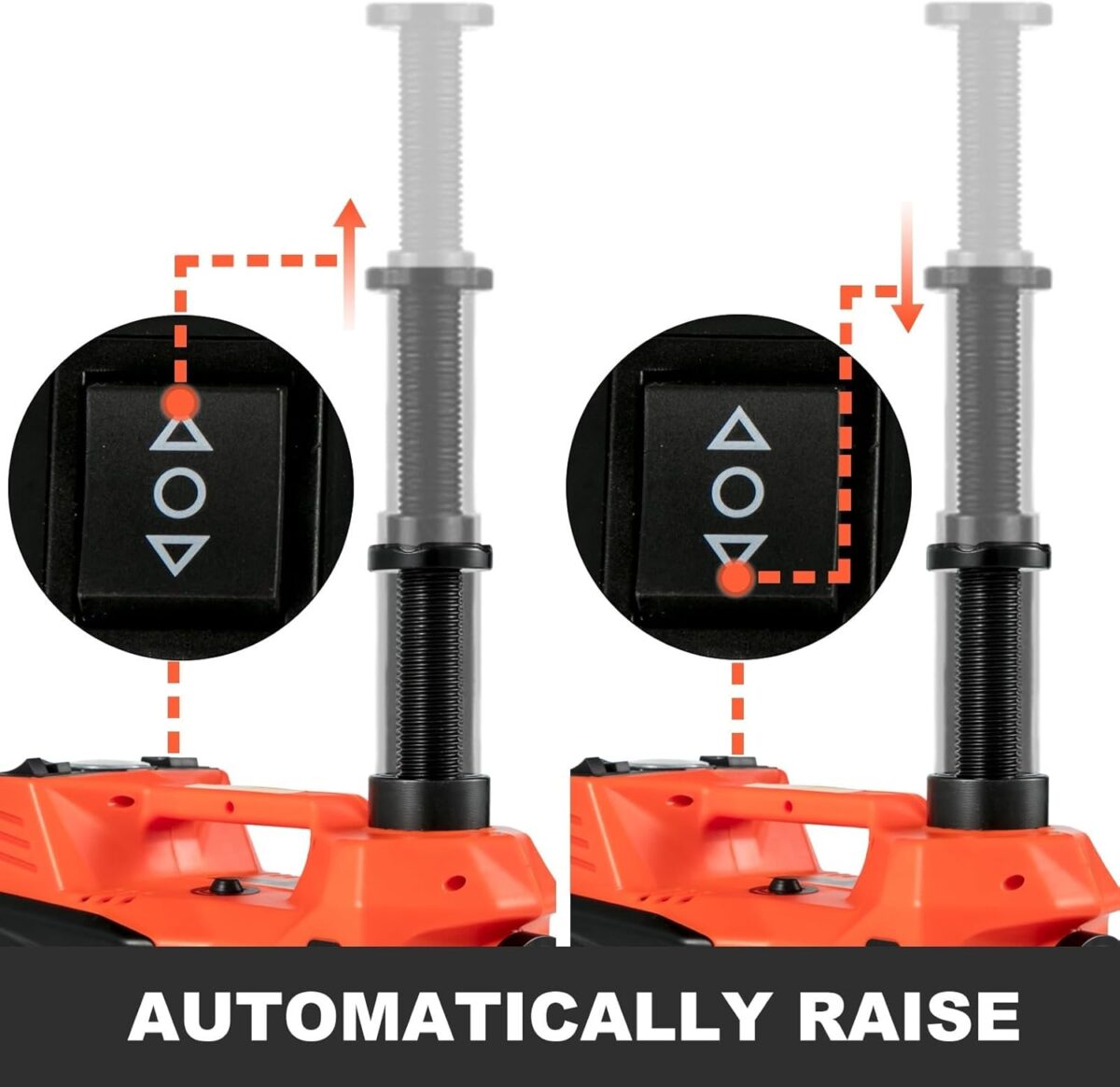 Cric Électrique Hydraulique pour Voiture – Kit Complet avec Clé, Gonfleur et LED – Image 3