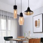 Éclairage décoratif pour la maison en verre Lampe à suspension simple petite table à manger moderne Éclairage décoratif pour la maison Lampe à suspension personnalité – Image 2