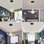 Acrylique Planète Pendentif Lumière Enfants Chambre Espace Étoile Plafond Lustre Astronaute Led Lampe Suspendue Décor – Image 3