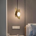 Nordique Américain Créatif Petit Lustre,Moderne Concis Lingot D'or Lustre