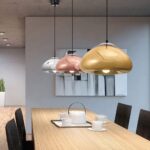 Ferme Industrielle ModerneécoleLampe à Suspension Rustique avec Abat-Jour en Verre de Couleur, Hauteur de Suspension réglable, Décoration d'appareils d'éclairage de Plafond – Image 4
