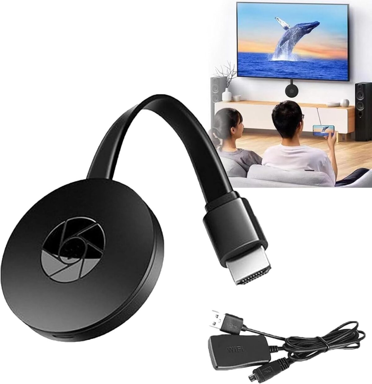Dispositif de Diffusion d'écran sans Fil pour téléviseur, Dispositif de Diffusion TV pour téléphones Portables et tablettes Android Mac iOS – Image 2