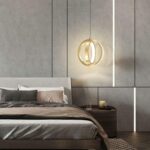 Lustre moderne finition dorée, lustre médiéval en métal à 1 lumière, mini suspension de ferme, suspension en nickel brossé – Image 2