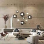 Suspension postmoderne en verre irrégulier pour salle à manger, îlot de cuisine, lampe suspendue pour intérieur lampe suspendue, éclairage pratique – Image 2