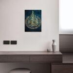 Art mural islamique, calligraphie arabe, art religieux pour la maison, le salon, la chambre à coucher, le bureau, – Image 7
