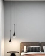 Lampes suspendues LED lustre miroir lampe maison droplight Fxture, lustre moderne LED – Image 4