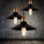 Luminaire suspendu de style rétro industriel, idéal pour une cuisine, une salle à manger ou un îlot de cuisine. – Image 2