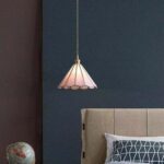 Lustre décoratif moderne en verre pour maison d'hôtel - Lampe suspendue élégante à 1 lumière – Image 4