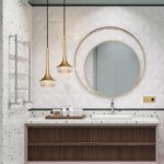 Moderne G9 Lustre En Cristal De Luxe Cuivre Pendentif Éclairage - Suspension Lampe Nordique Loft – Image 3