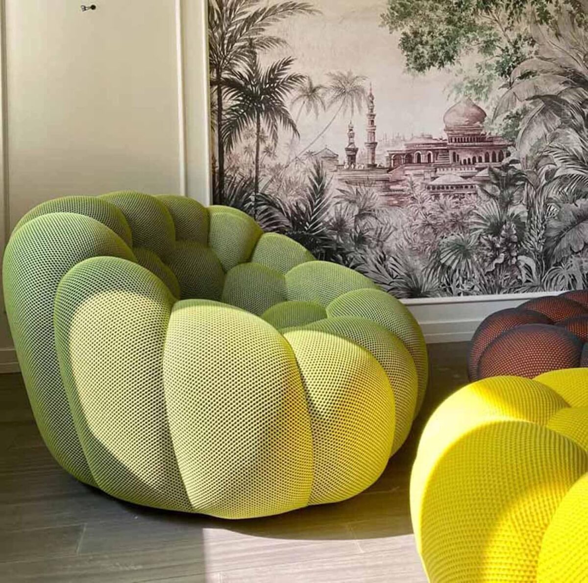 Canapé minimaliste, canapé paresseux, canapé en velours peluche, chaise de cheminée, canapé tatami, canapé d'angle pour salon, chambre à coucher, salon, bureau – Image 2