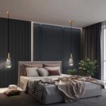 Lampe Suspendue Moderne dans la Table de Chevet, Petit Lustre en Cristal de Luxe Nordique Lig, Lampe Suspendue au Plafond – Image 3