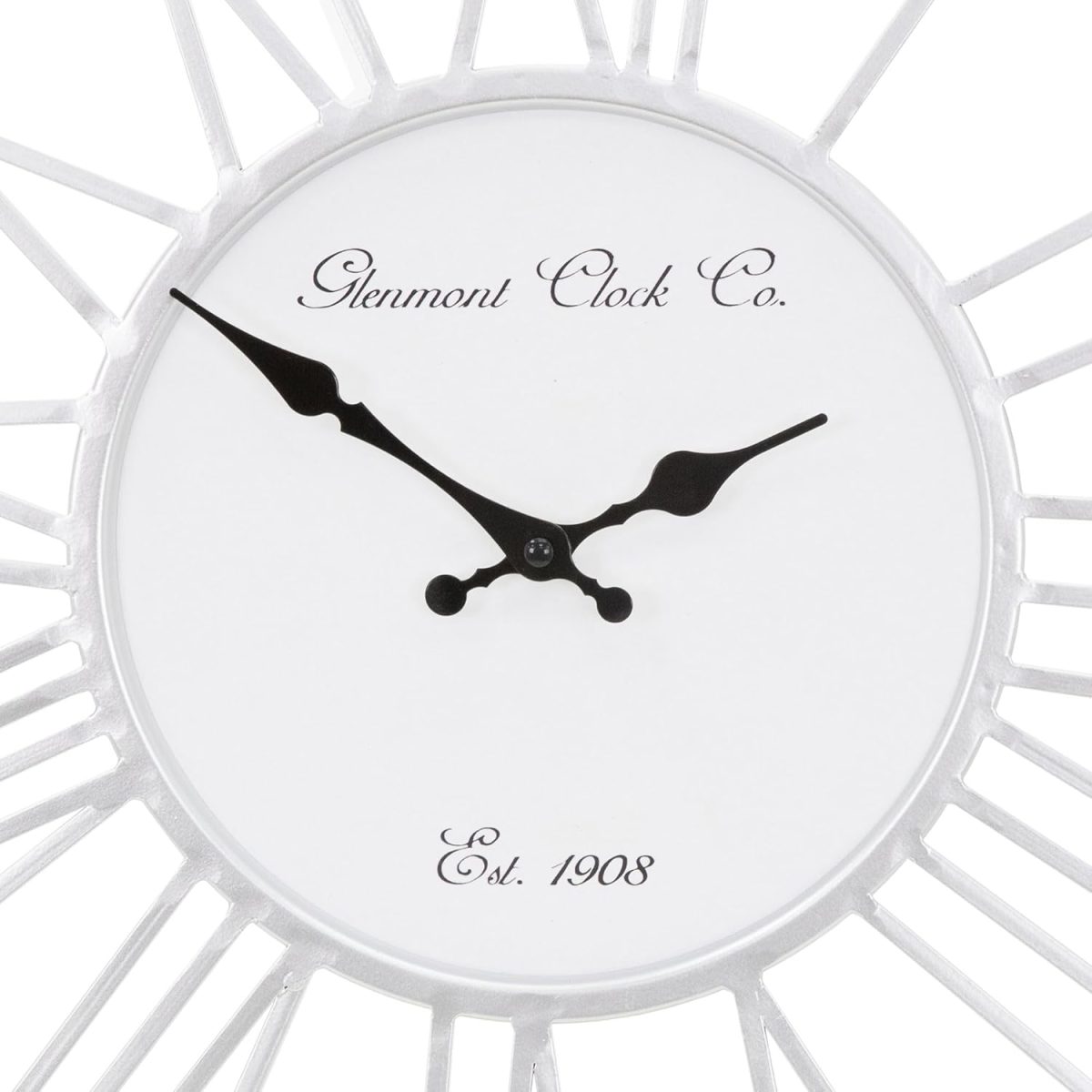 DESIGN – Grande Horloge Murale XXL Alfheim, Bois & Métal, Style Vintage Rétro avec Chiffres Romains – Image 5