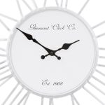 DESIGN – Grande Horloge Murale XXL Alfheim, Bois & Métal, Style Vintage Rétro avec Chiffres Romains – Image 5