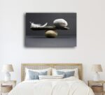 Tableau sur toile Balance Zen Balance plume et pierre - Haute résolution – Image 2