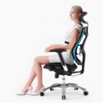 Chaise de bureau ergonomique – Pivotante à 360° & Hauteur réglable – Image 4