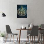Art mural islamique, calligraphie arabe, art religieux pour la maison, le salon, la chambre à coucher, le bureau, – Image 8