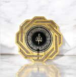 Cadre mural en diamant concassé avec calligraphie électrolytique  Cadres muraux islamiques hexagonaux
