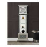 Horloge grand-père Acme Noralie, cadre en bois, LED, miroir et strass – Image 6