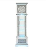 Horloge grand-père Acme Noralie, cadre en bois, LED, miroir et strass – Image 4