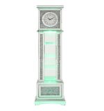 Horloge grand-père Acme Noralie, cadre en bois, LED, miroir et strass – Image 3