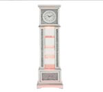 Horloge grand-père Acme Noralie, cadre en bois, LED, miroir et strass – Image 2