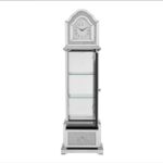 Horloge grand-père Acme Noralie, cadre en bois, LED, miroir et strass – Image 4