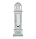 Horloge grand-père Acme Noralie, cadre en bois, LED, miroir et strass – Image 3