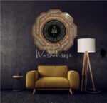 Cadre mural en diamant concassé avec calligraphie électrolytique  Cadres muraux islamiques hexagonaux – Image 3