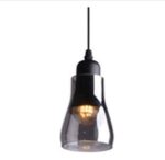 Lampe suspendue en verre polymorphe géométrique, luminaire de plafond suspendu, étanche à l'humidité et à l'eau, noir, cordon de suspension