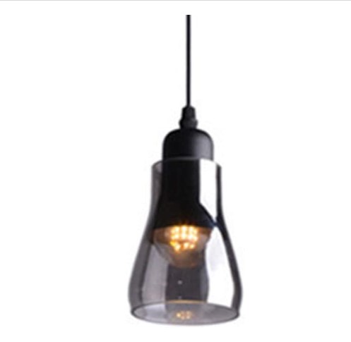 Lampe suspendue en verre polymorphe géométrique, luminaire de plafond suspendu, étanche à l'humidité et à l'eau, noir, cordon de suspension