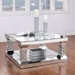Table basse moderne de haut brillant