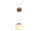 Moderne Verre Île Pendentif Lumière Demi-Cercle Suspension Lampe 1 Lumière Lustre Contemporain Suspendu Plafond – Image 5
