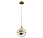 Suspension en Cristal K9 – Design Rétro Industriel avec LED Intégrée