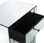 Table de Chevet Argentée Moderne – Élégance et Rangement Pratique – Image 3