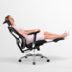 Chaise de bureau ergonomique – Pivotante à 360° & Hauteur réglable – Image 5