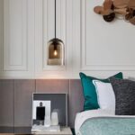 Lampe à suspension en verre brun fumé Droplight Double lampe dépendante du verre Lustre suspendu E27 – Image 4