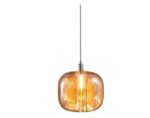 Lampe à suspension en verre nordique moderne solide et durable en métal de simplicité E27 Suspension d'intérieur