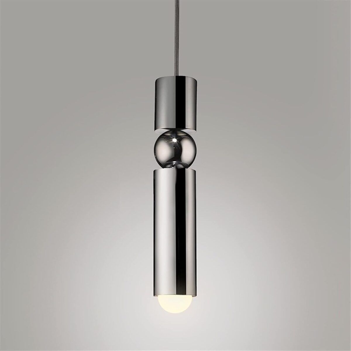 Lampe suspendue de cuisine - Tube doré noir argenté - Lampe suspendue – Image 1