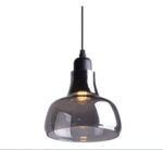 Lampe suspendue en verre polymorphe géométrique, luminaire de plafond suspendu, étanche à l'humidité et à l'eau, noir, cordon de suspension – Image 4