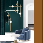 Longue bande LED simple lustre créatif en métal corps de lampe suspension nordique minimalisme lampe suspendue – Image 5